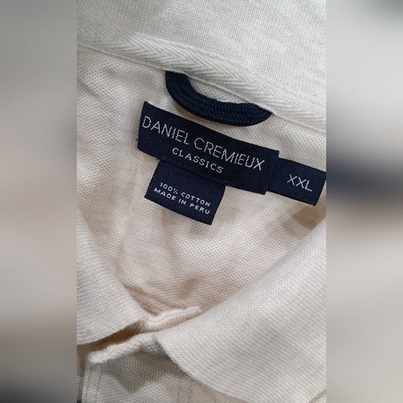 Daniel Cremieux Men’s Long Sleeve Polo Shirt Size XXL Oatmeal 100% Cotton - Picture 5 of 10